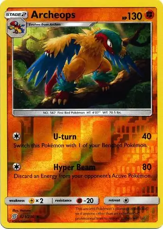 121/236 Archeops UNM Rare Reverse Holo