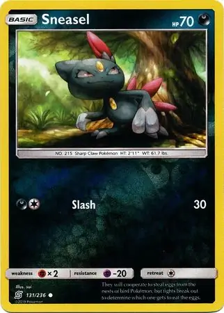 131/236 Sneasel UNM Common Reverse Holo