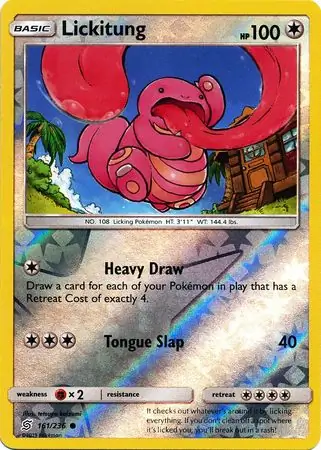161/236 Lickitung UNM Common Reverse Holo
