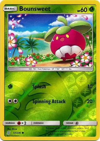 17/236 Bounsweet UNM Common Reverse Holo