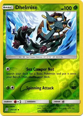 20/236 Dhelmise UNM Uncommon Reverse Holo