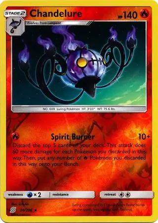 30/236 Chandelure UNM Rare Holo Reverse Holo