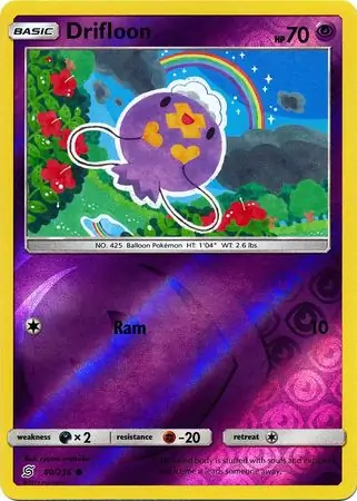 80/236 Drifloon UNM Common Reverse Holo