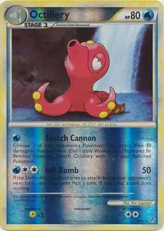 6/95 Octillery UL Rare Holo Reverse Holo