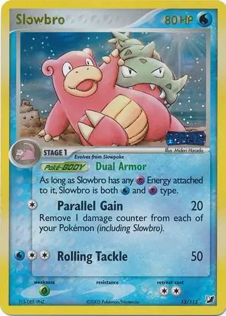 13/115 Slowbro UF Rare Holo Reverse Holo