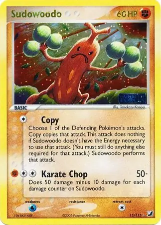 15/115 Sudowoodo UF Rare Holo Reverse Holo