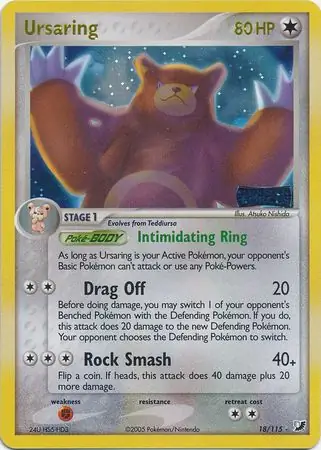 18/115 Ursaring UF Rare Holo Reverse Holo