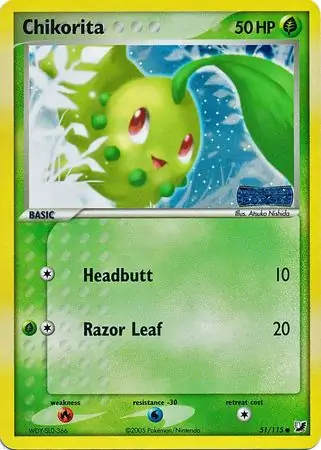51/115 Chikorita UF Common Reverse Holo