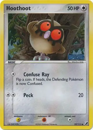 59/115 Hoothoot UF Common Reverse Holo