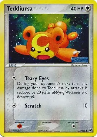 77/115 Teddiursa UF Common Reverse Holo