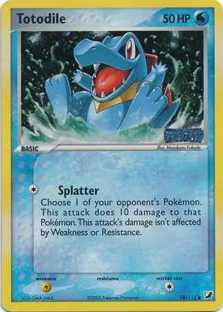 78/115 Totodile UF Common Reverse Holo