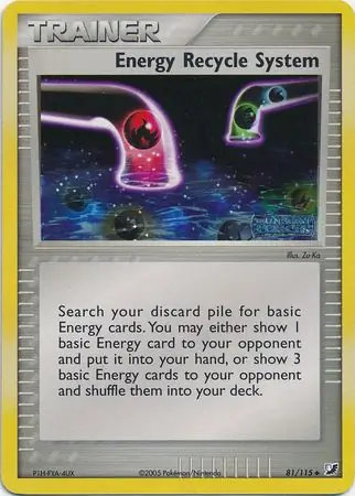81/115 Energy Recycle System UF Uncommon Reverse Holo