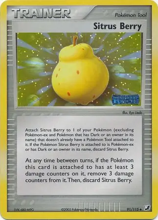 91/115 Sitrus Berry UF Uncommon Reverse Holo