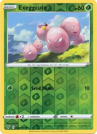 004/185 Exeggcute VIV Common Reverse Holo