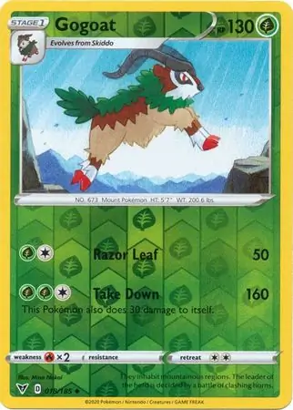 018/185 Gogoat VIV Uncommon Reverse Holo