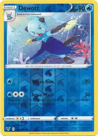 034/185 Dewott VIV Uncommon Reverse Holo