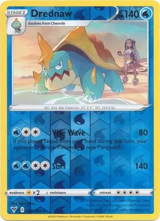 039/185 Drednaw VIV Rare Reverse Holo