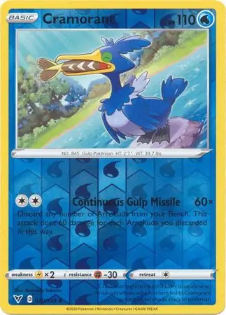 040/185 Cramorant VIV Uncommon Reverse Holo