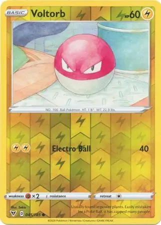 045/185 Voltorb VIV Common Reverse Holo