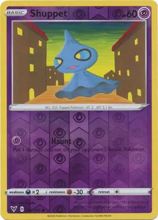 067/185 Shuppet VIV Common Reverse Holo