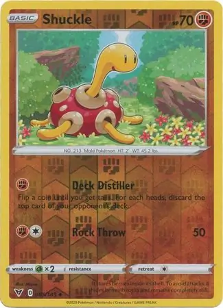085/185 Shuckle VIV Uncommon Reverse Holo