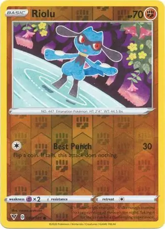 090/185 Riolu VIV Common Reverse Holo
