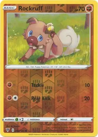 094/185 Rockruff VIV Common Reverse Holo