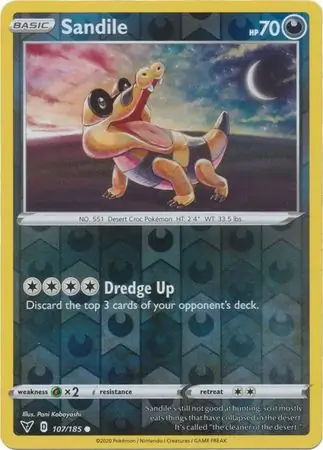 107/185 Sandile VIV Common Reverse Holo
