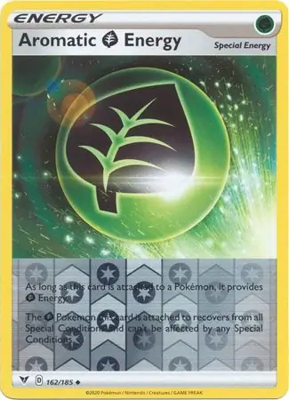 162/185 Aromatic Grass Energy VIV Uncommon Reverse Holo