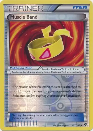 121/146 Muscle Band XY Uncommon Reverse Holo