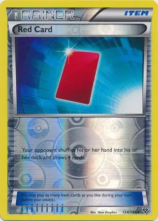 124/146 Red Card XY Uncommon Reverse Holo