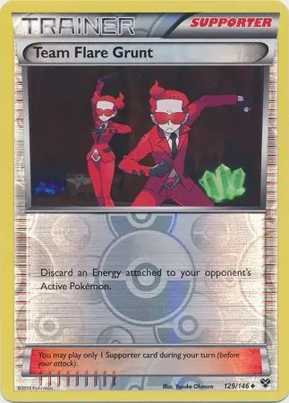 129/146 Team Flare Grunt XY Uncommon Reverse Holo