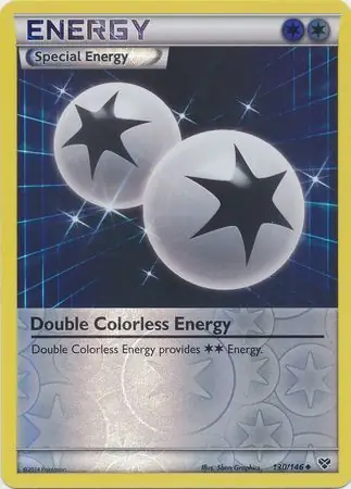 130/146 Double Colorless Energy XY Uncommon Reverse Holo