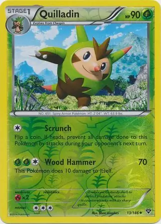 13/146 Quilladin XY Uncommon Reverse Holo