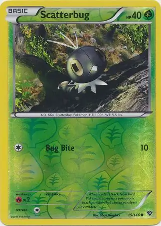 15/146 Scatterbug XY Common Reverse Holo