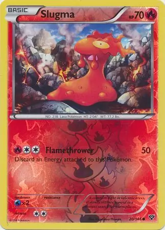 20/146 Slugma XY Common Reverse Holo