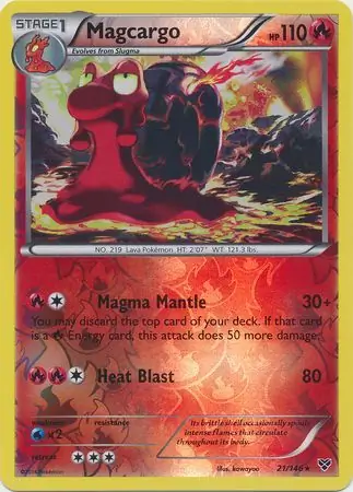 21/146 Magcargo XY Rare Reverse Holo