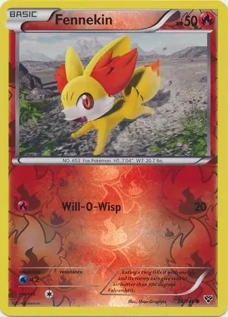 24/146 Fennekin XY Common Reverse Holo