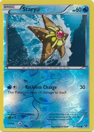 33/146 Staryu XY Common Reverse Holo