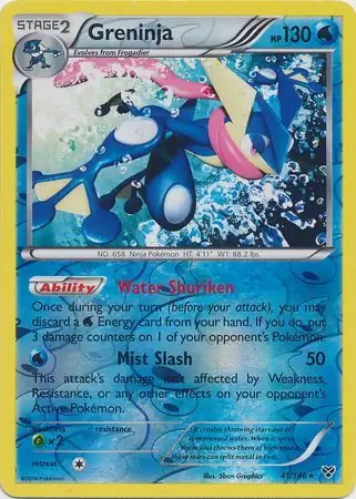 Greninja XY 41/146 Rare Holo Reverse Holo