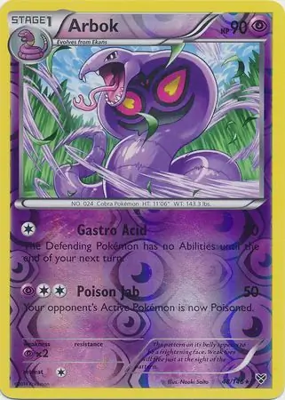 48/146 Arbok XY Rare Reverse Holo
