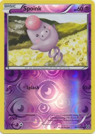 49/146 Spoink XY Common Reverse Holo
