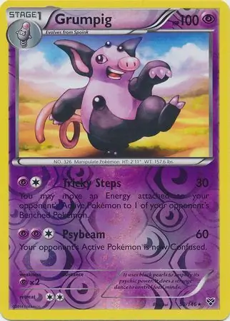 50/146 Grumpig XY Rare Reverse Holo