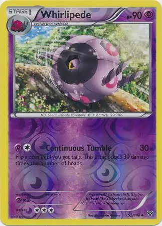 52/146 Whirlipede XY Uncommon Reverse Holo