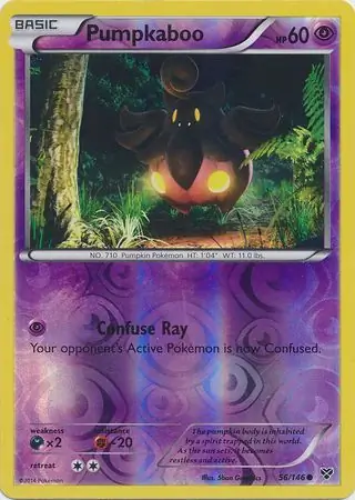56/146 Pumpkaboo XY Common Reverse Holo
