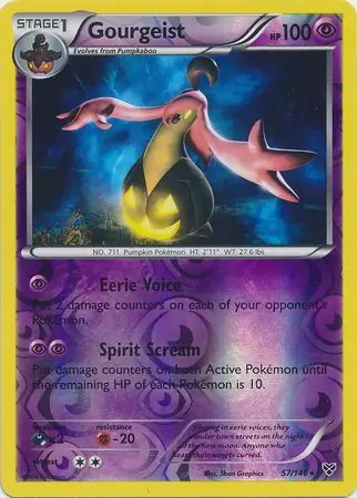 57/146 Gourgeist XY Rare Holo Reverse Holo
