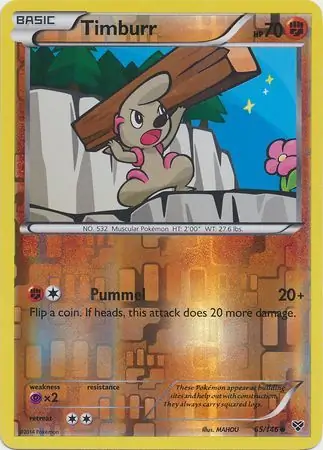 65/146 Timburr XY Common Reverse Holo