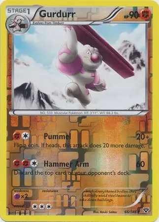 66/146 Gurdurr XY Uncommon Reverse Holo
