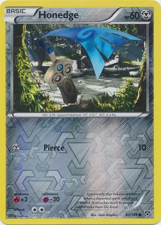 83/146 Honedge XY Common Reverse Holo