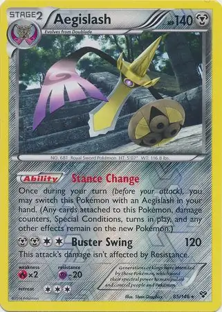 85/146 Aegislash XY Rare Reverse Holo